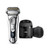 Electric Shaver, Series 9, Chrome with Clean and Charge station and travel case, 9376cc