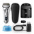 Electric Shaver, Series 9, Chrome with Clean and Charge station and travel case, 9376cc