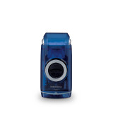 MobileShave Shaver, Transparent Blue with twist cap, M-60