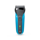 Electric Shaver, Series 3, Blue with protection cap, 310s