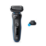 Electric Shaver, Series 5, Blue with precision trimmer attachment, 5018s