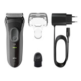 Electric Shaver, Series 3 ProSkin, Grey with protection cap, 3000s