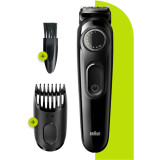 Beard Trimmer 3 for Face and Hair, Black/Grey with precision dial, BT3222