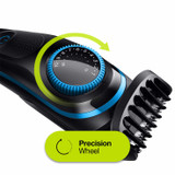 Beard Trimmer 5 for Face and Hair, Black/Blue with precision dial, and Gillette Fusion5 ProGlide razor, BT5240