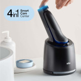 Electric Shaver, Series 6, Blue with SmartCare center, precision trimmer attachment, and travel case, 6072cc