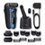 Electric Shaver, Series 6, Blue with SmartCare center, beard and stubble beard trimmer attachments, and travel case, 6090cc