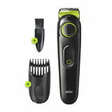 Beard Trimmer 3 for Face and Hair, Black/Volt Green with precision dial, BT3221